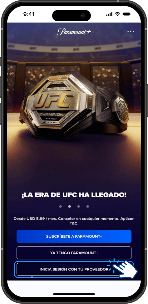 Paso 1 - Creacion de usuario Paramount+