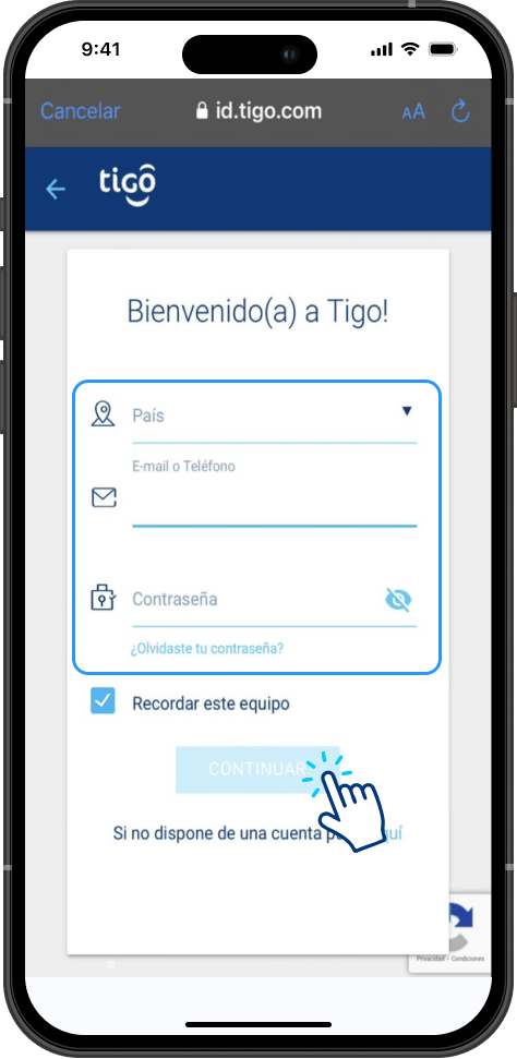 Paso 3 - Creacion de usuario Paramount+