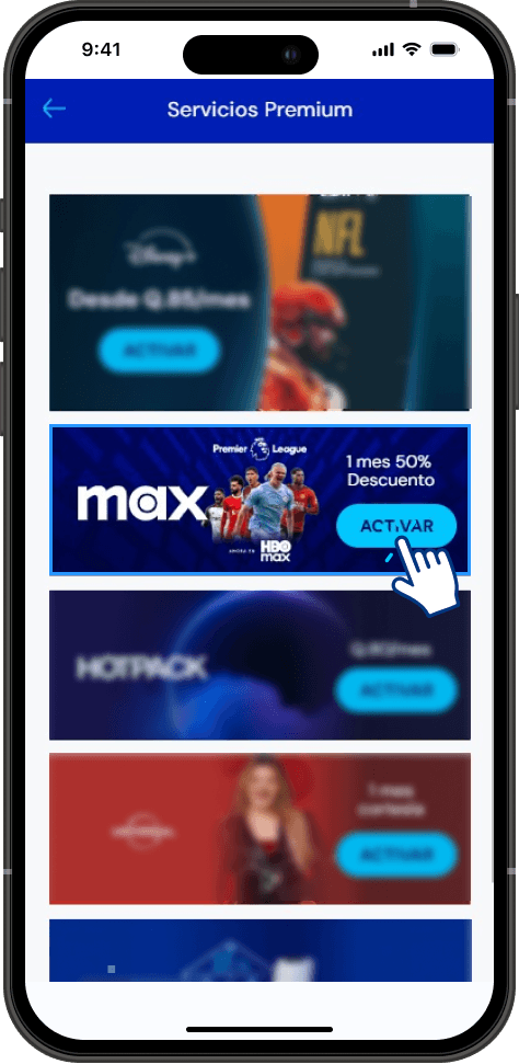 Paso 6 - Creacion de usuario HBO Max residencial