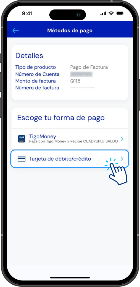 Paso 3 - Pago en Tigo en Línea App