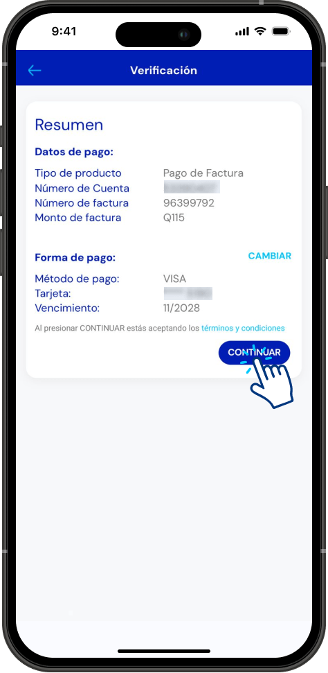 Paso 5 - Pago en Tigo en Línea App