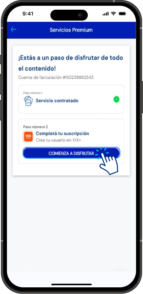 Paso 8 - Activacion ViX+ Postpago