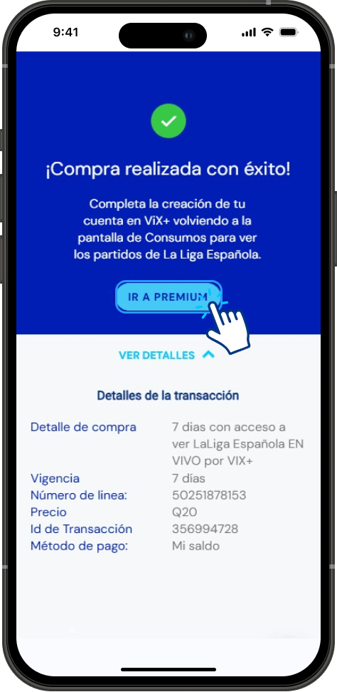 Paso 9 - Activacion ViX+ Prepago