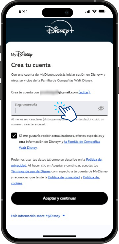Paso 3 - Completar Activación Disney