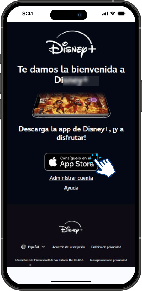 Paso 5 - Completar Activación Disney