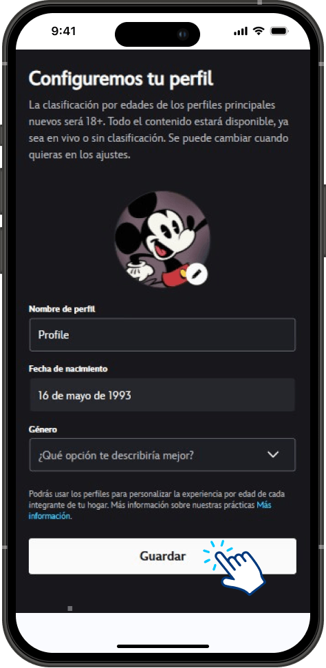 Paso 6 - Completar Activación Disney