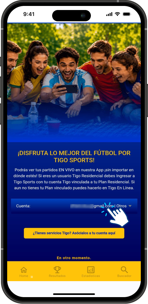 Cambiar cuenta paso 2