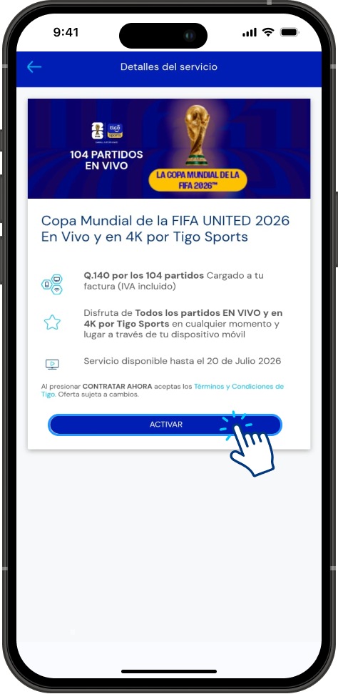 Paso 3 - Postpago Tigo en Línea