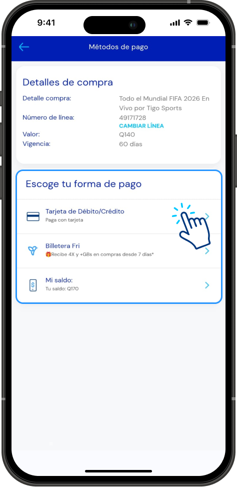 Paso 3 - Prepago Tigo en Línea