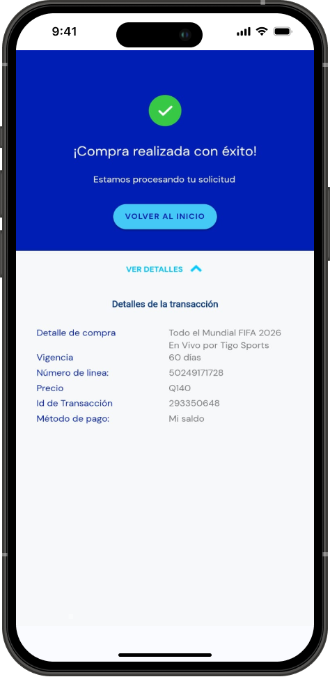 Paso 5 - Prepago Tigo en Línea