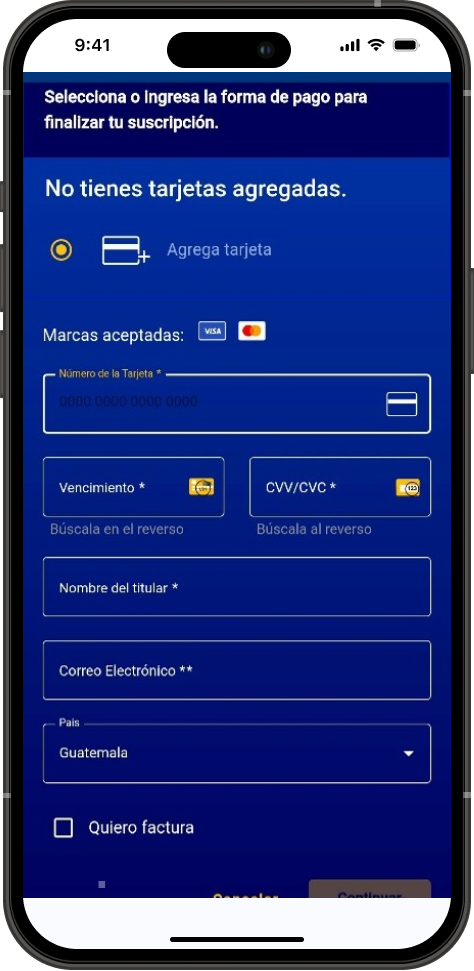 Paso 4 - Prepago App Tigo Sports
