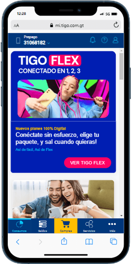 Paso 1 - Banner de invitación a Tigo Flex