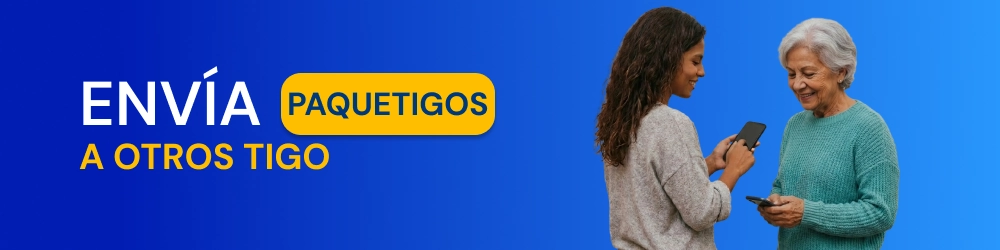 Envía recargas o paquetes a otro número Tigo Prepago